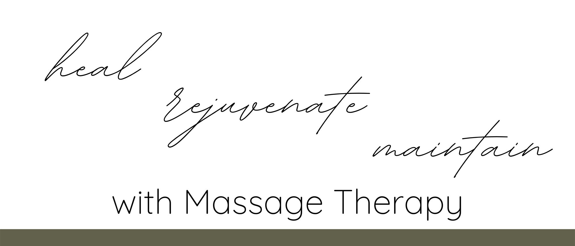 Heal, rejuvenate, maintain with massage therapy